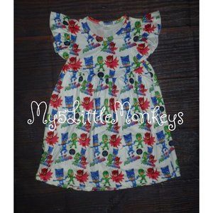 Boutique Pj Mask Girls Sleeveless Pearl Dress